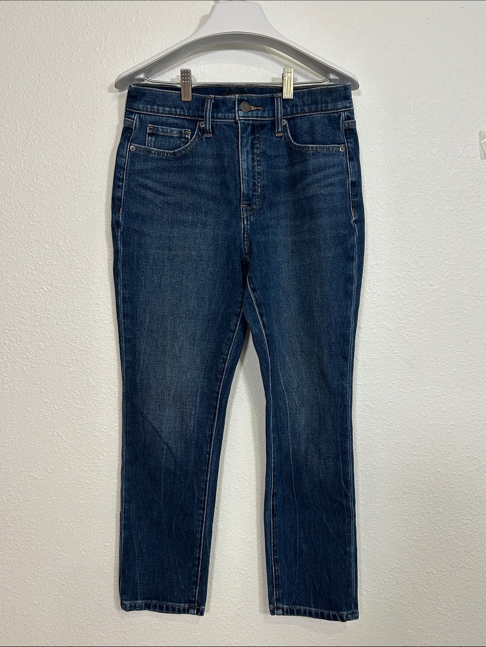Banana Republic Premium Denim High Rise Slim Crysta Jeans Med Wash Cropped | 28P